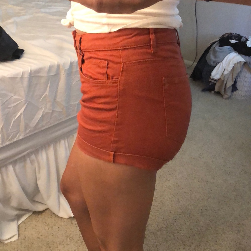 dark orange shorts